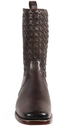 Men´s Silverton Chance All Leather Square Toe Boots - Brown - OriginalWestern.com