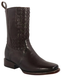 Men´s Silverton Chance All Leather Square Toe Boots - Brown - OriginalWestern.com