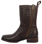 Men´s Silverton Chance All Leather Square Toe Boots - Brown - OriginalWestern.com