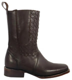 Men´s Silverton Chance All Leather Square Toe Boots - Brown - OriginalWestern.com