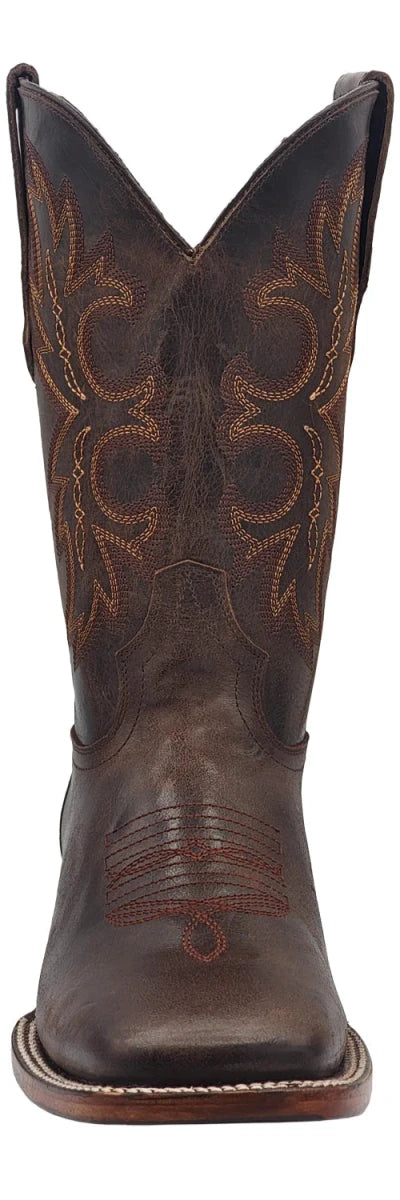 Men´s Silverton Charlie All Leather Wide Square Toe Boots - Brown - OriginalWestern.com