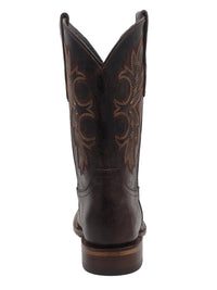 Men´s Silverton Charlie All Leather Wide Square Toe Boots - Brown - OriginalWestern.com
