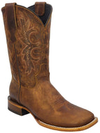 Men´s Silverton Charlie All Leather Wide Square Toe Boots - Honey - OriginalWestern.com