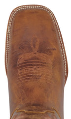 Men´s Silverton Charlie All Leather Wide Square Toe Boots - Honey - OriginalWestern.com