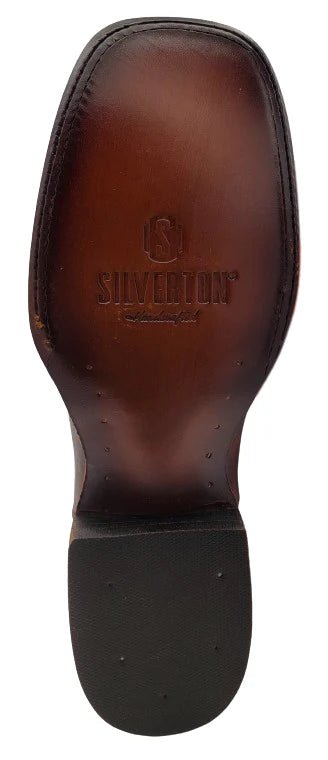 Men´s Silverton Charlie All Leather Wide Square Toe Boots - Shedron - OriginalWestern.com