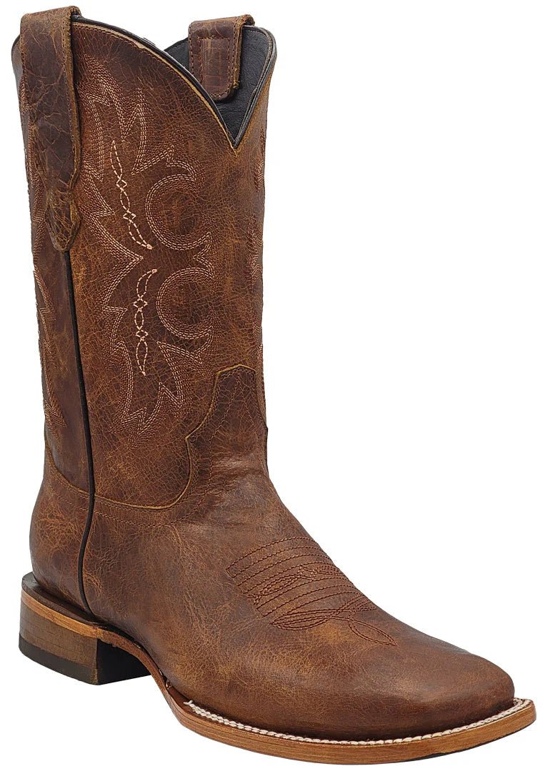 Men´s Silverton Charlie All Leather Wide Square Toe Boots - Shedron - OriginalWestern.com