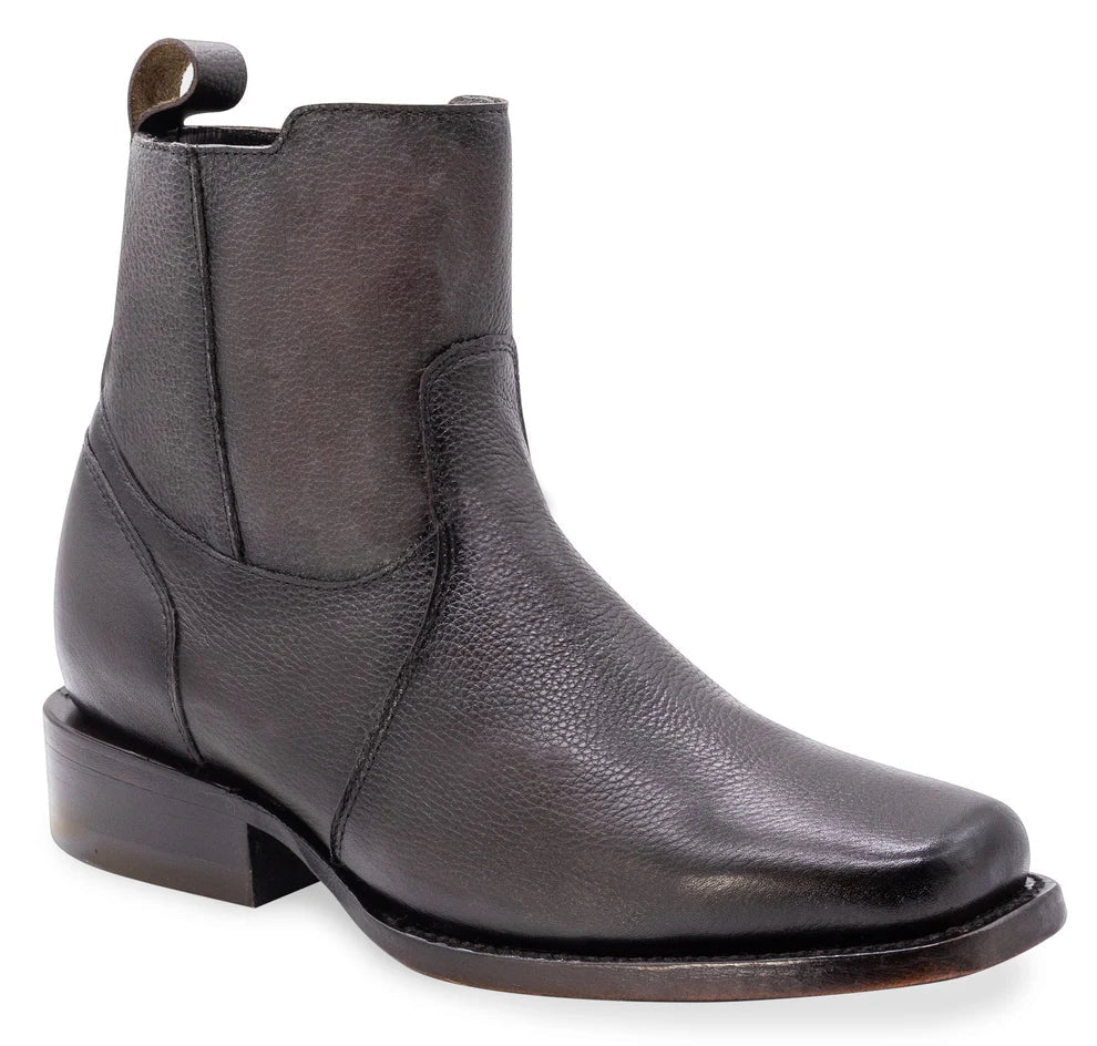 Men´s Silverton Clay All Leather Square Toe Short Boots - Brown - OriginalWestern.com