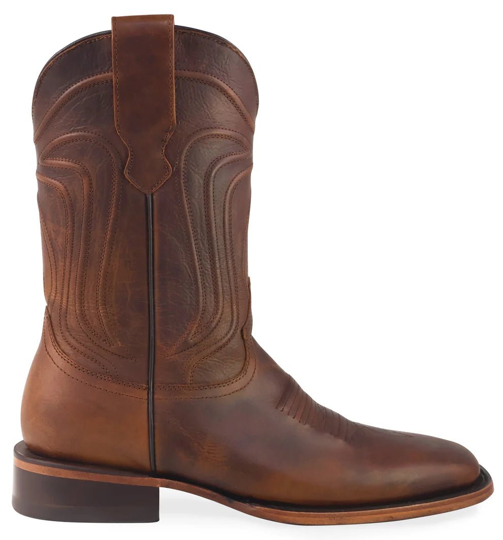 Men´s Silverton Duke All Leather Wide Square Toe Boots - Honey - OriginalWestern.com