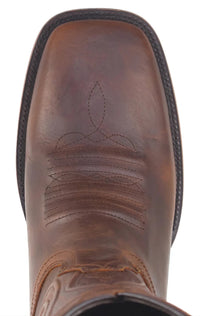 Men´s Silverton Duke All Leather Wide Square Toe Boots - Honey - OriginalWestern.com