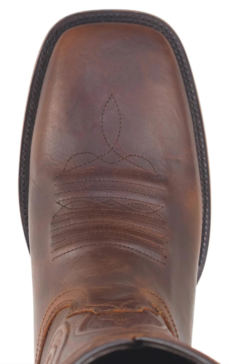 Men´s Silverton Duke All Leather Wide Square Toe Boots - Honey - OriginalWestern.com