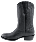 Men´s Silverton Easton All Leather Round Toe Boots - Black - OriginalWestern.com