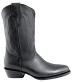 Men´s Silverton Easton All Leather Round Toe Boots - Black - OriginalWestern.com
