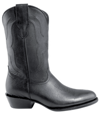 Men´s Silverton Easton All Leather Round Toe Boots - Black - OriginalWestern.com