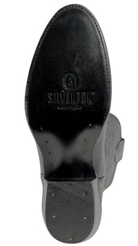 Men´s Silverton Easton All Leather Round Toe Boots - Black - OriginalWestern.com