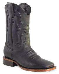 Men´s Silverton Edison All Leather Wide Square Toe Boots - Brown - OriginalWestern.com