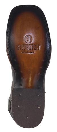 Men´s Silverton Edison All Leather Wide Square Toe Boots - Brown - OriginalWestern.com