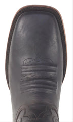 Men´s Silverton Edison All Leather Wide Square Toe Boots - Brown - OriginalWestern.com