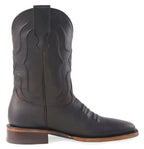 Men´s Silverton Edison All Leather Wide Square Toe Boots - Brown - OriginalWestern.com