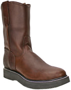 Men´s Silverton Greenfield All Leather Round Toe Work Boots - Brown - OriginalWestern.com
