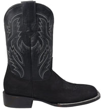 Men´s Silverton Jasper All Leather Wide Square Toe Boots - Black - OriginalWestern.com