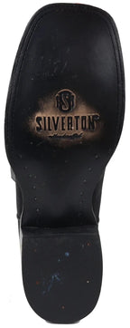 Men´s Silverton Jasper All Leather Wide Square Toe Boots - Black - OriginalWestern.com