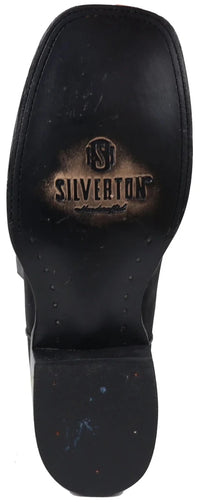 Men´s Silverton Jasper All Leather Wide Square Toe Boots - Black - OriginalWestern.com