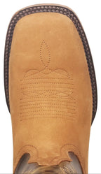 Men´s Silverton Jasper All Leather Wide Square Toe Boots - Tobacco - OriginalWestern.com