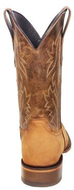 Men´s Silverton Jasper All Leather Wide Square Toe Boots - Tobacco - OriginalWestern.com