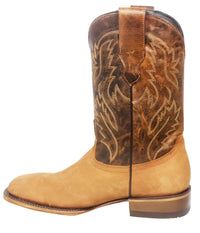 Men´s Silverton Jasper All Leather Wide Square Toe Boots - Tobacco - OriginalWestern.com
