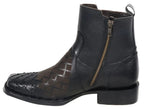 Men´s Silverton Jerry All Leather Wide Square Toe Short Boots - Black - OriginalWestern.com