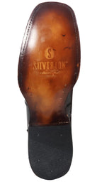 Men´s Silverton Jerry All Leather Wide Square Toe Short Boots - Black - OriginalWestern.com