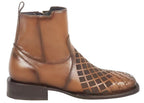 Men´s Silverton Jerry All Leather Wide Square Toe Short Boots - Honey - OriginalWestern.com