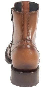 Men´s Silverton Jerry All Leather Wide Square Toe Short Boots - Honey - OriginalWestern.com