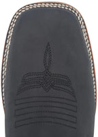 Men´s Silverton Kingston Horse All Leather Wide Square Toe Short Boots - Black - OriginalWestern.com