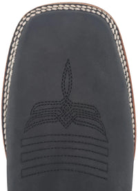 Men´s Silverton Kingston Horse All Leather Wide Square Toe Short Boots - Black - OriginalWestern.com