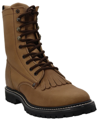 Men´s Silverton Lacer 8 All Leather Round Toe Work Boots - Tobacco - OriginalWestern.com