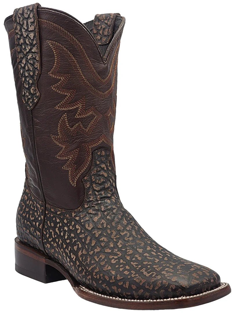 Men´s Silverton Missouri All Leather Wide Square Toe Boots - Brown - OriginalWestern.com