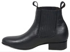 Men´s Silverton Napa All Leather Round Toe Short Boots - Black - OriginalWestern.com