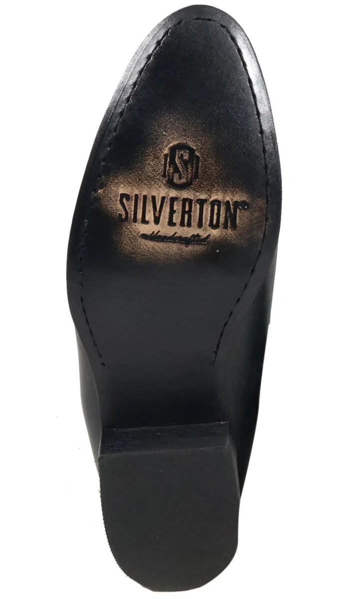 Men´s Silverton Napa All Leather Round Toe Short Boots - Black - OriginalWestern.com