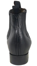 Men´s Silverton Napa All Leather Round Toe Short Boots - Black - OriginalWestern.com