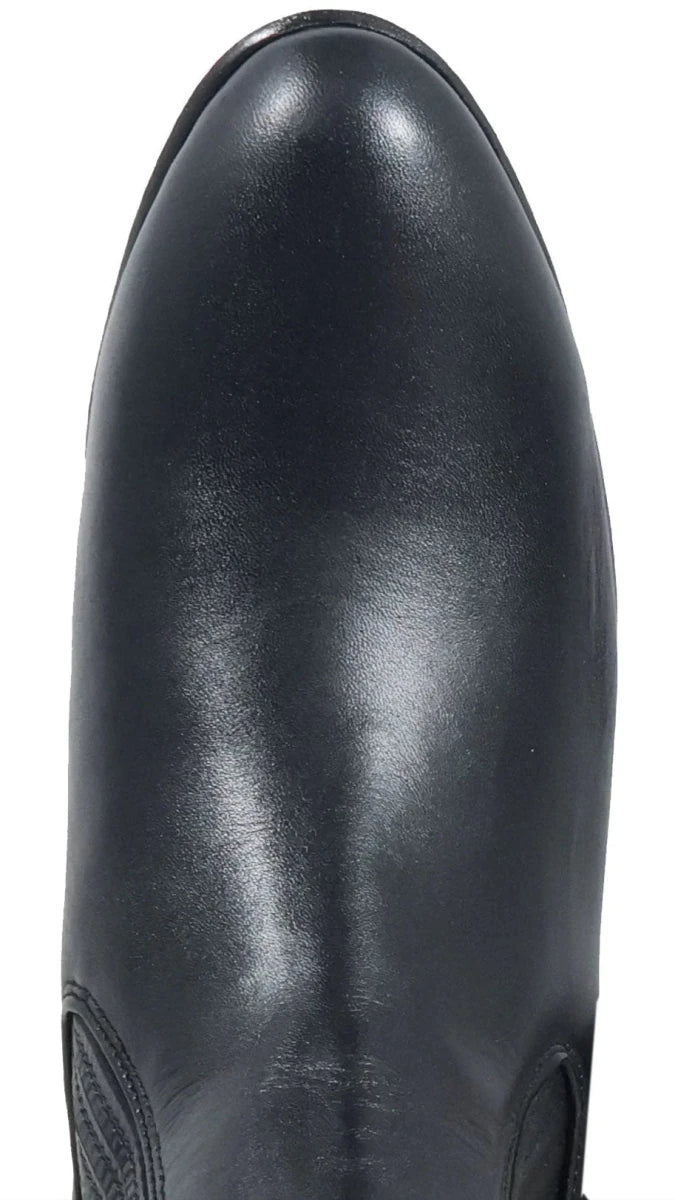 Men´s Silverton Napa All Leather Round Toe Short Boots - Black - OriginalWestern.com