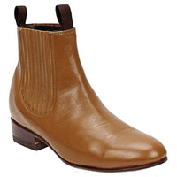 Men´s Silverton Napa All Leather Round Toe Short Boots - Honey - OriginalWestern.com
