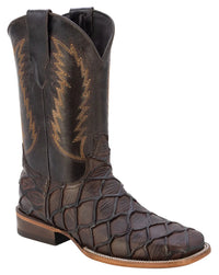 Men´s Silverton Paladin All Leather Wide Square Toe Boots - Brown - OriginalWestern.com