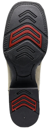 Men´s Silverton Phoenix Genuine Leather Wide Square Toe Boots - Gray - OriginalWestern.com