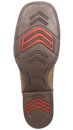 Men´s Silverton Phoenix Genuine Leather Wide Square Toe Boots - Tobacco - OriginalWestern.com