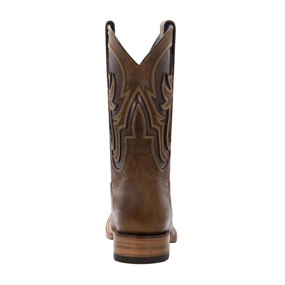 Men´s Silverton Ranch All Leather Square Toe Boots - Brown - OriginalWestern.com