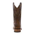 Men´s Silverton Ranch All Leather Square Toe Boots - Brown - OriginalWestern.com