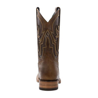 Men´s Silverton Ranch All Leather Square Toe Boots - Brown - OriginalWestern.com
