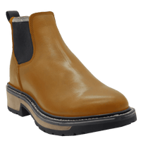 Men´s Silverton Rudy All Leather Round Toe Short Work Boots - Honey - OriginalWestern.com