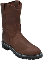 Men´s Silverton Sierra All Leather Round Toe Work Boots - Brown - OriginalWestern.com